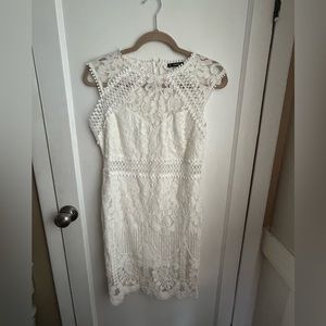 SHEIN white lace dress